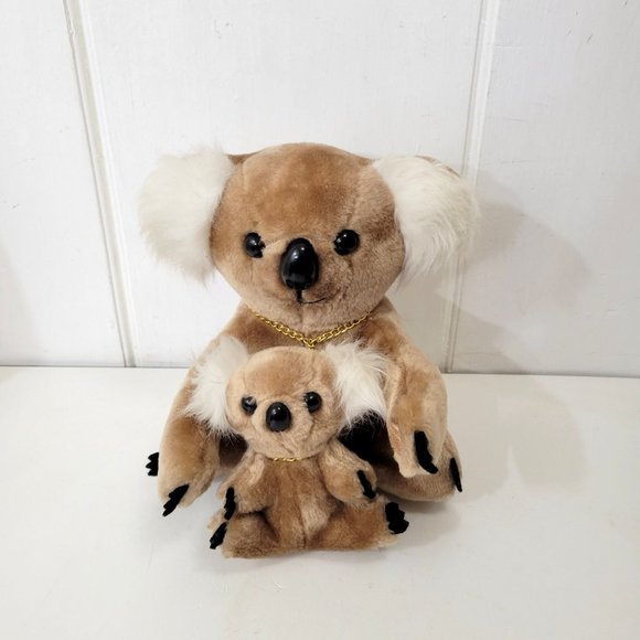 Vintage Mother and Baby Koala Bears Plush Stuffed Animals - Picture 7 of 7